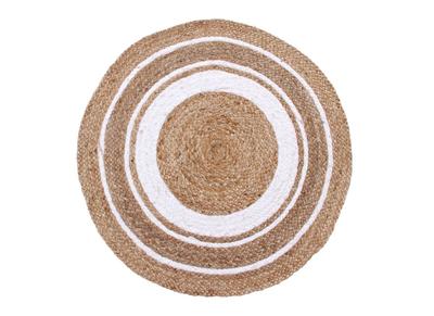 Tapis rond en jute naturel D120 cm SANTO