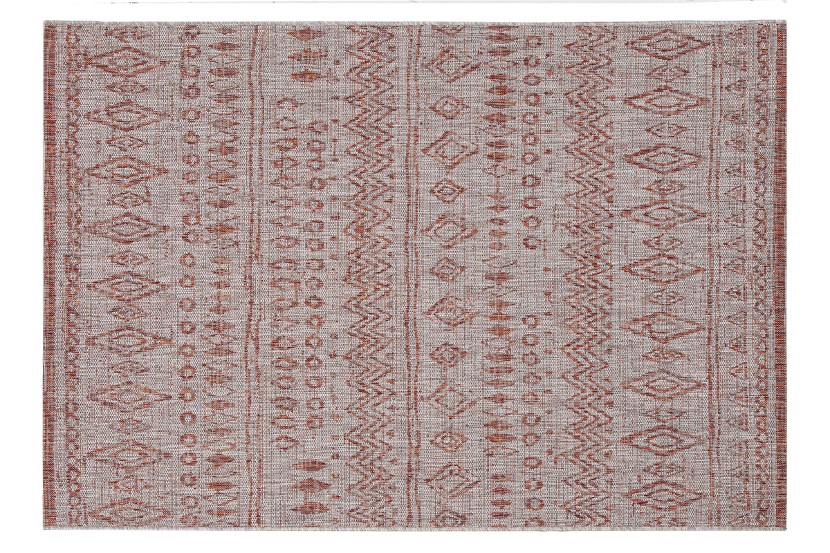 Tapis style berbre gris et rouge 160 x 230 cm MEA