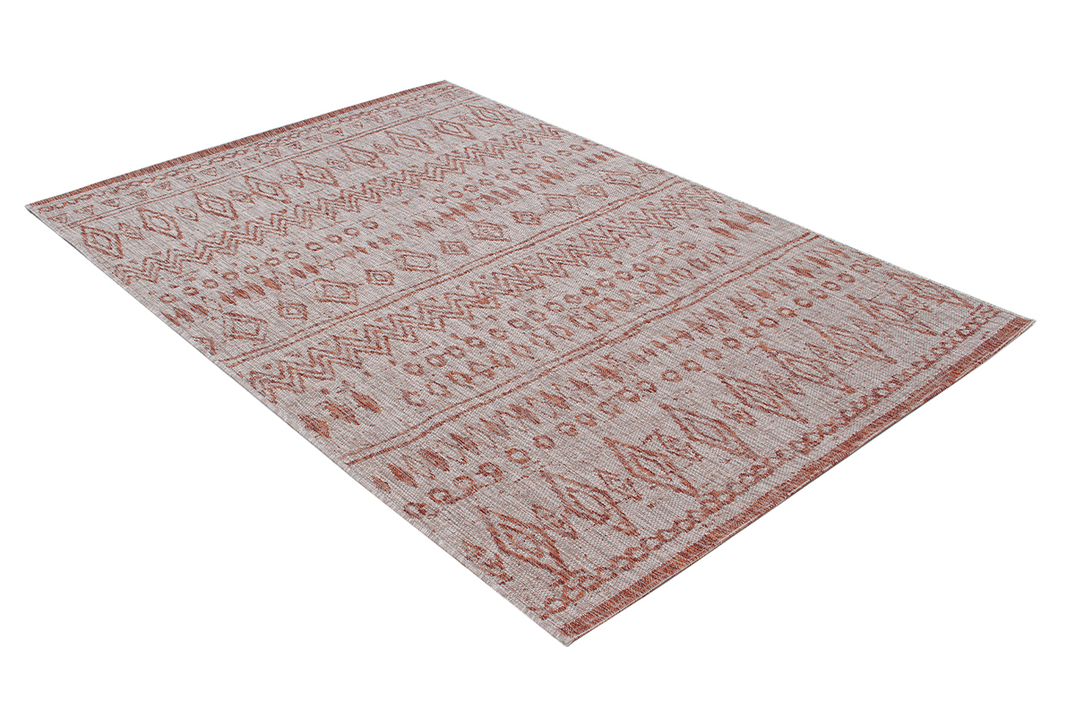 Tapis style berbre gris et rouge 160 x 230 cm MEA