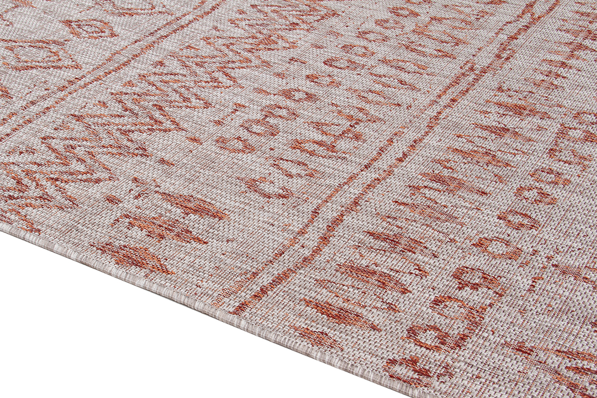 Tapis style berbre gris et rouge 160 x 230 cm MEA