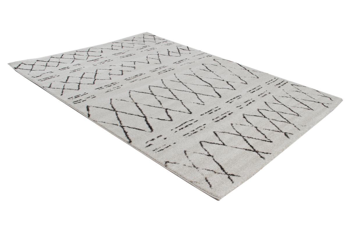 Tapis style berb�re noir et �cru 160 x 230 cm AURES