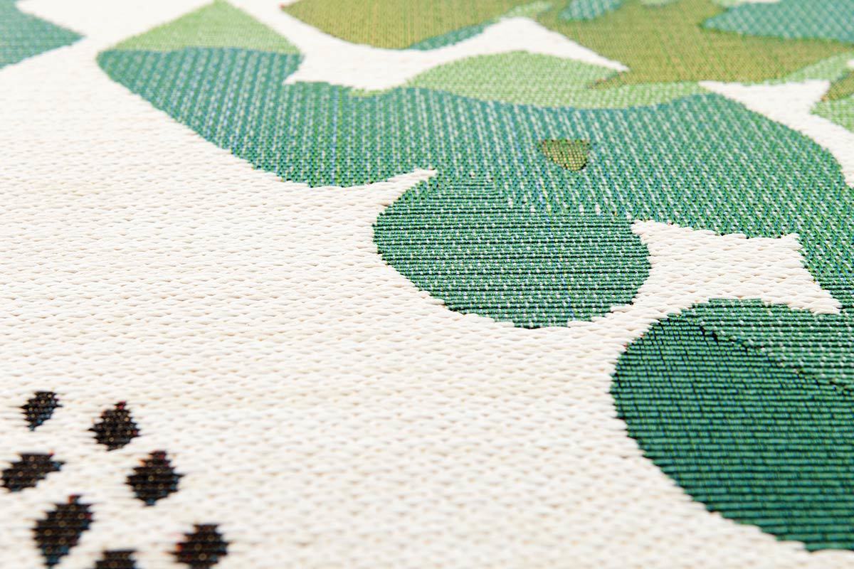 Tapis vert �meraude polypropyl�ne 120x170cm PALMYRE