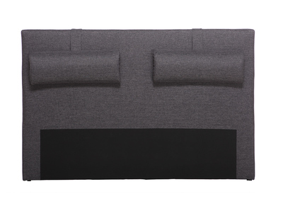 T&ecirc;te de Lit 150cm gris fonc&eacute; LORRY (pour lit 140)