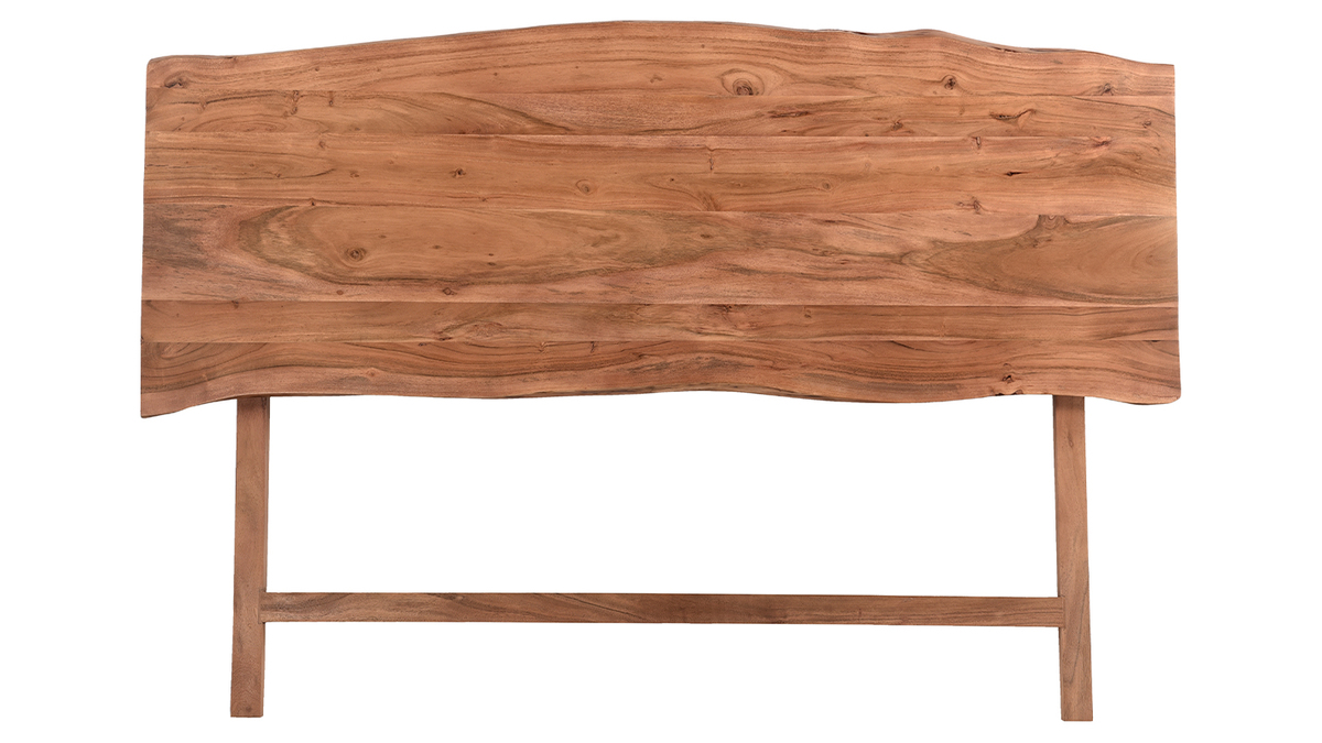 Tte de lit  poser en bois massif L160 cm BOHEMIAN