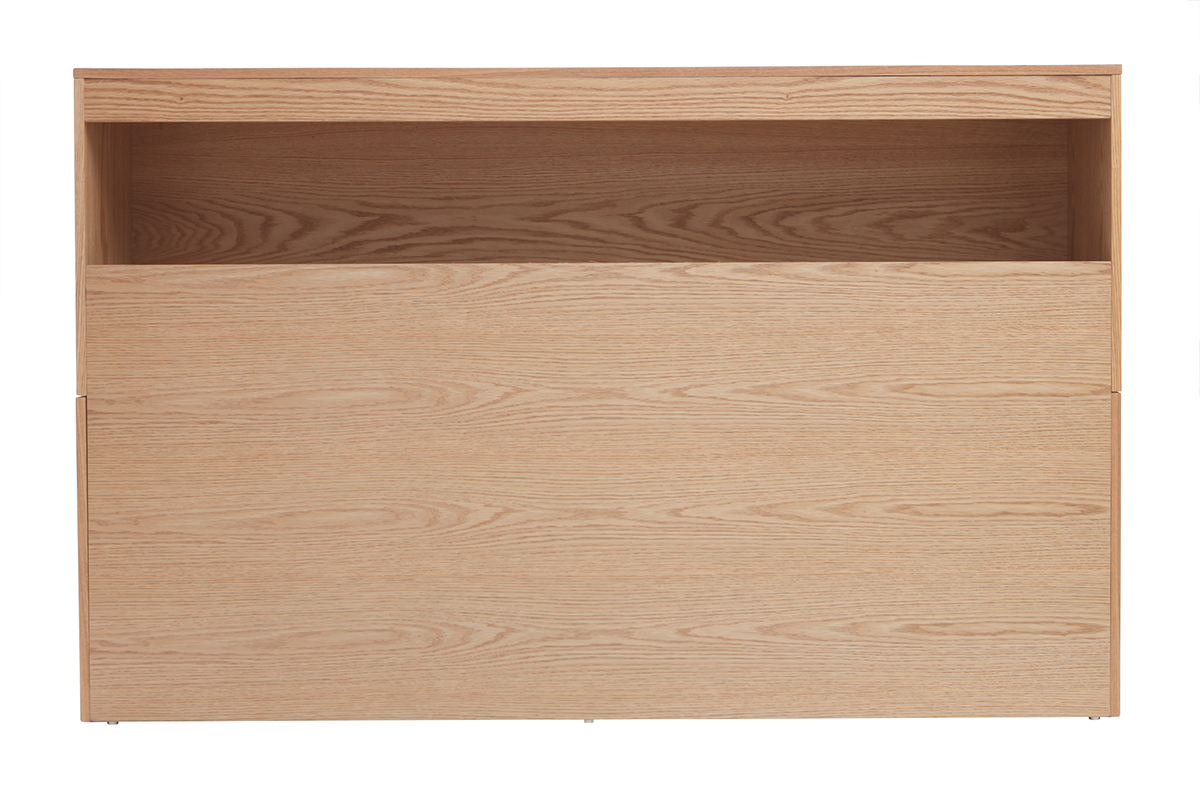 Tte de lit avec rangements bois clair 160 cm HYPNOS