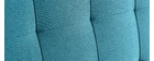 Tête de lit capitonnée en tissu bleu canard 140 cm HALCIONA
