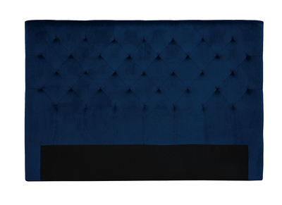 Tête de lit capitonnée en velours bleu nuit L160 cm ENGUERRAND