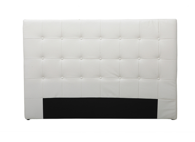 T&ecirc;te de lit design blanc cass&eacute; 160cm LUTECE