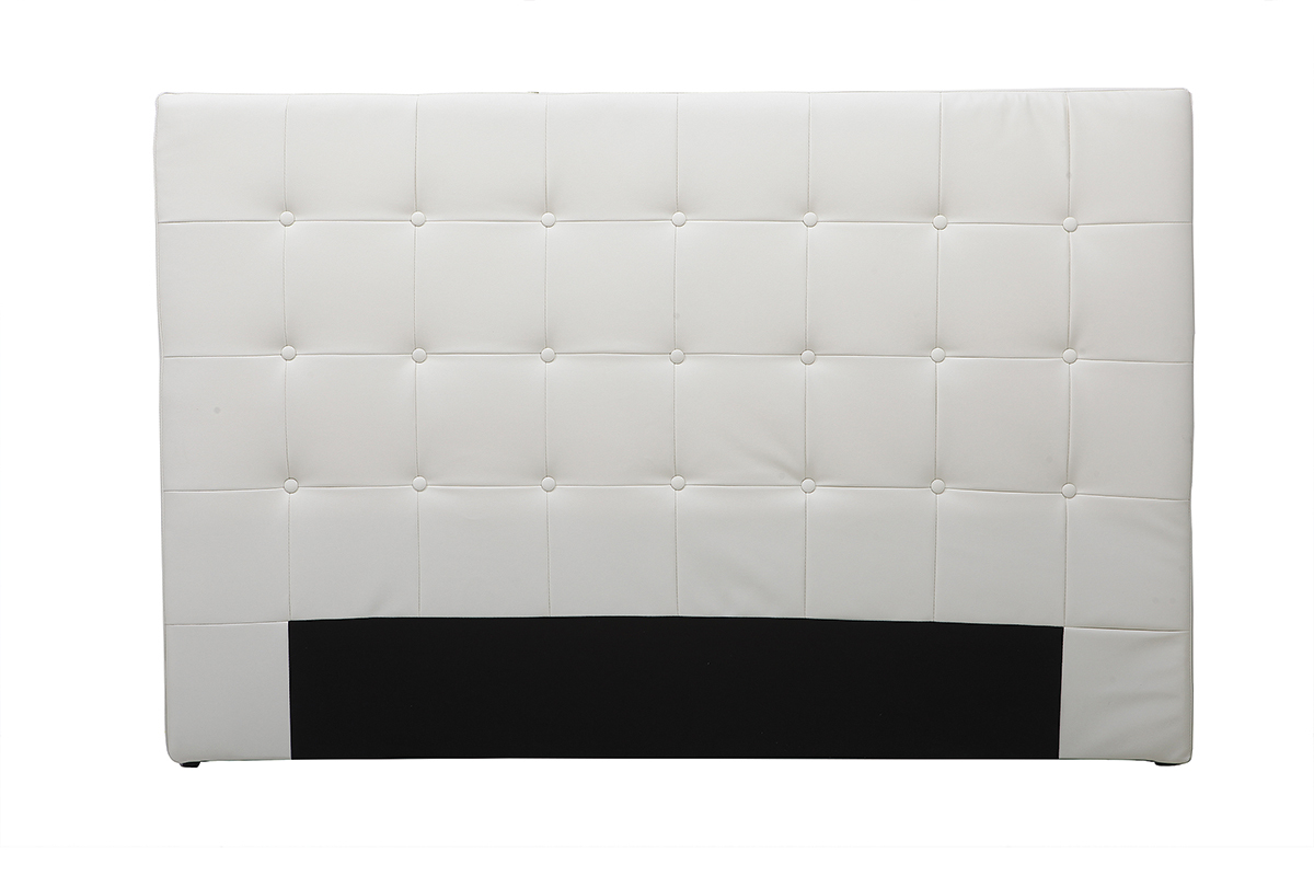 T�te de lit design blanc cass� 170 cm LUTECE