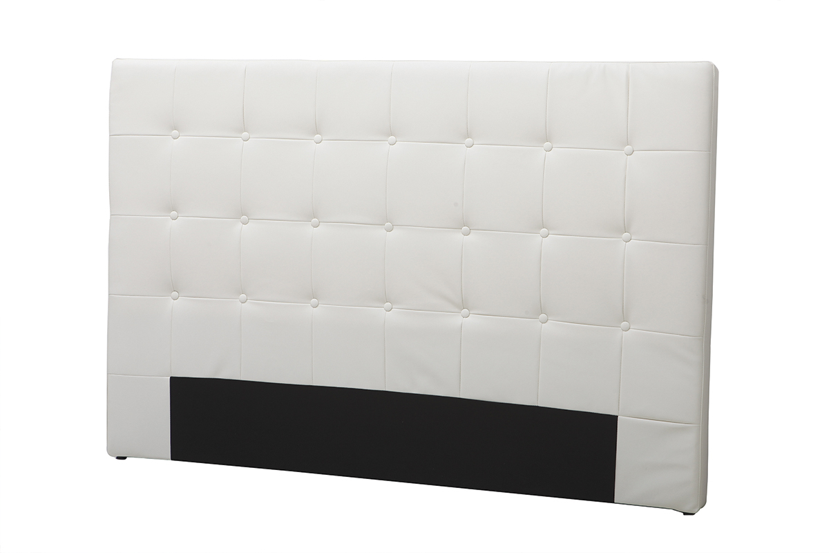 T�te de lit design blanc cass� 170 cm LUTECE