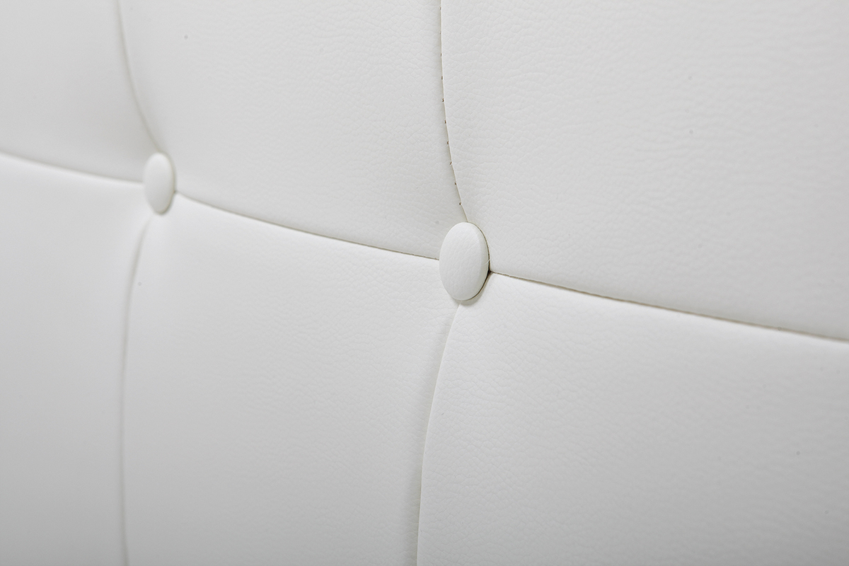 T�te de lit design blanc cass� 170 cm LUTECE