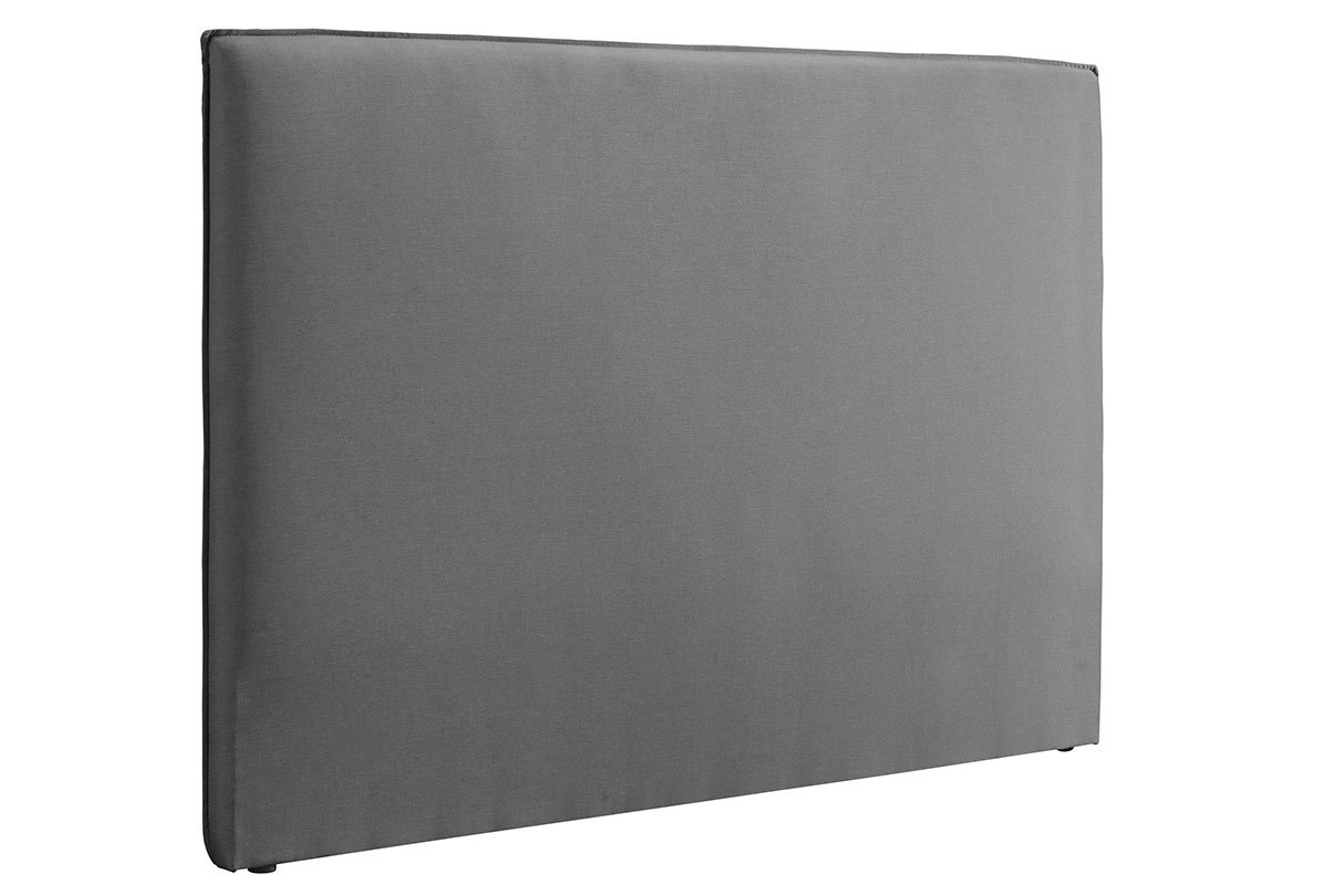 Tte de lit design en tissu gris clair 176 cm ATHENA