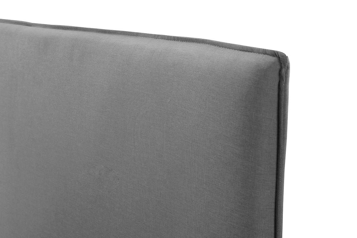 Tte de lit design en tissu gris clair 176 cm ATHENA