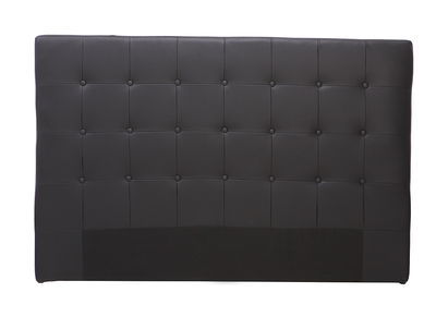 T&ecirc;te de lit design noir 160cm LUTECE