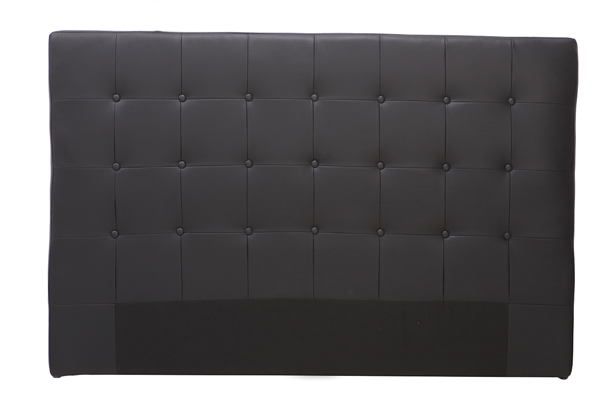 T�te de lit design noir L170 cm LUTECE