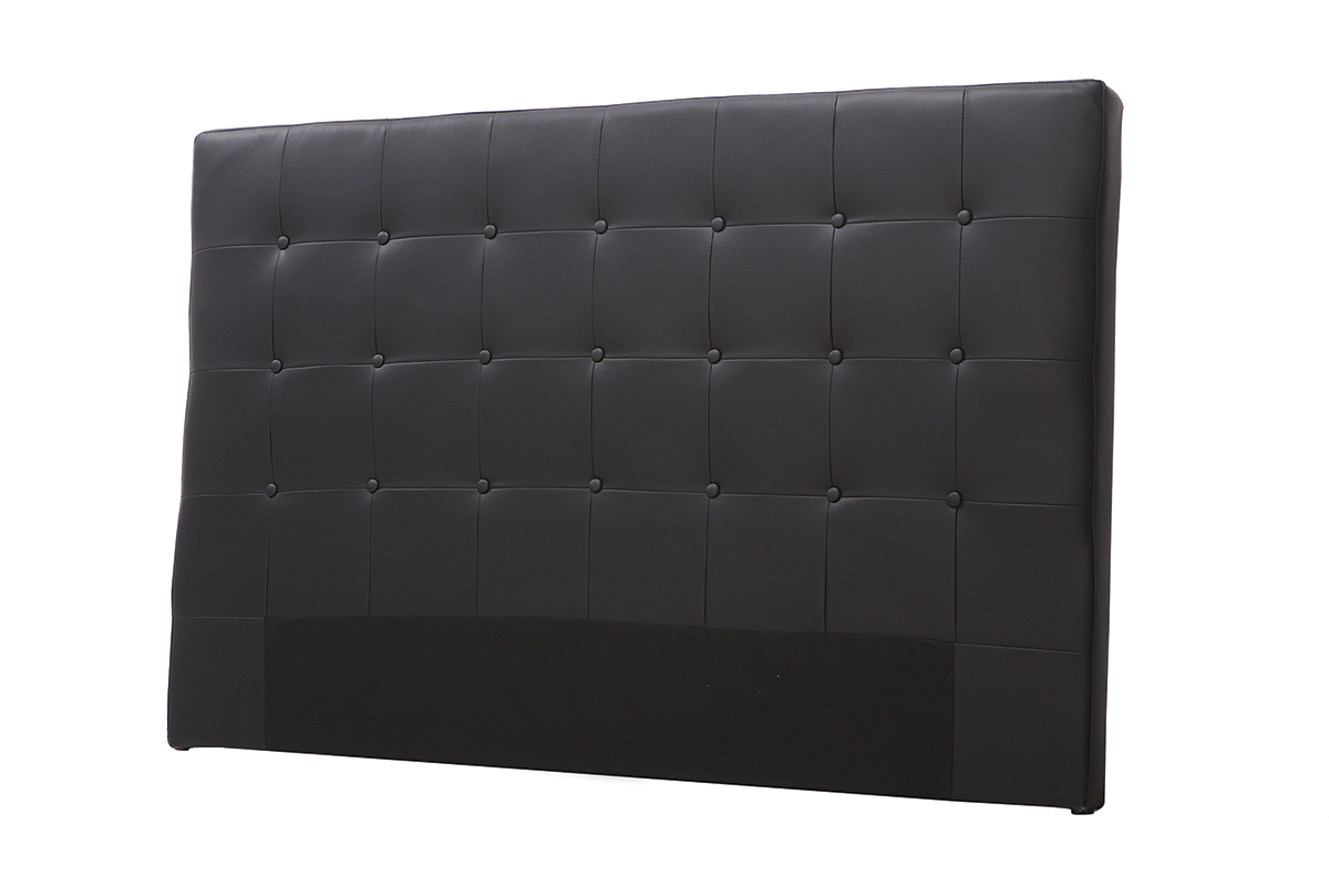 T�te de lit design noir L170 cm LUTECE