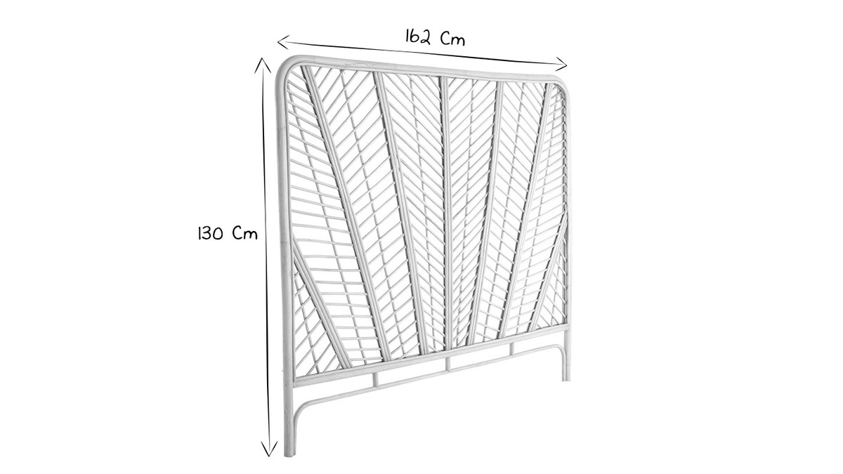 Tte de lit en rotin L162 cm GALON