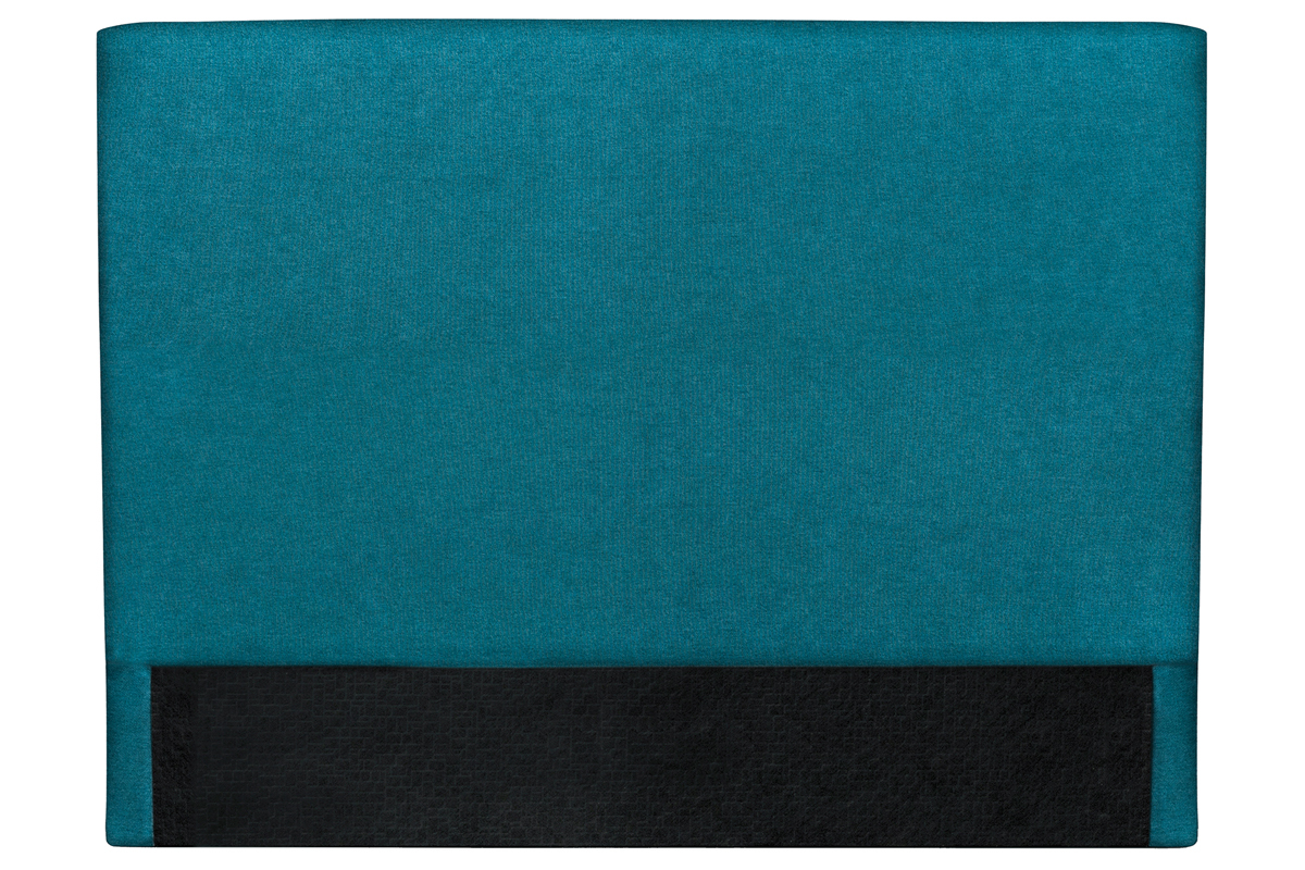 T�te de lit en tissu bleu canard 140 cm ZORYA