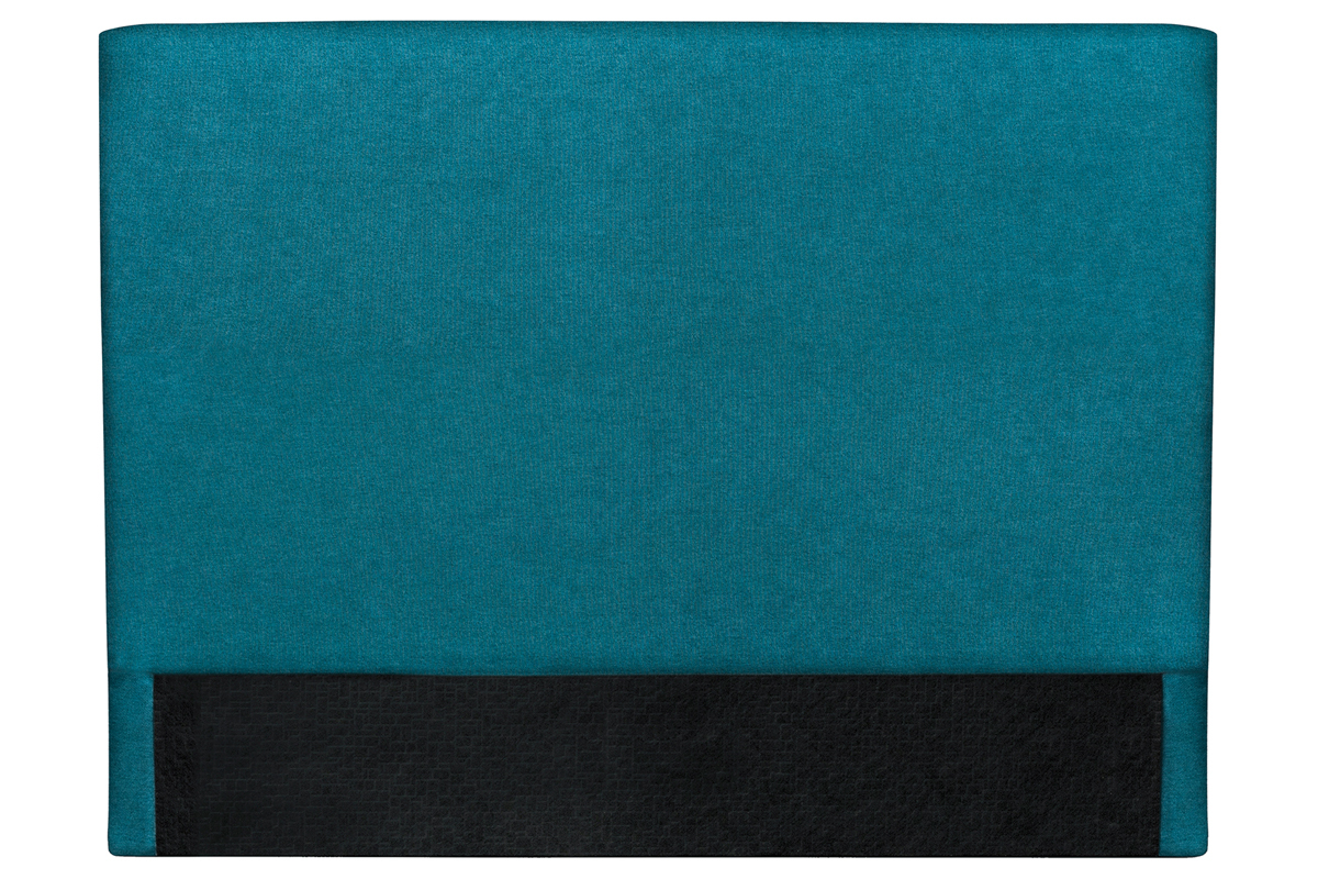 T�te de lit en tissu bleu canard 160 cm ZORYA
