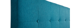 Tête de lit en tissu bleu canard 170 cm LUTECE