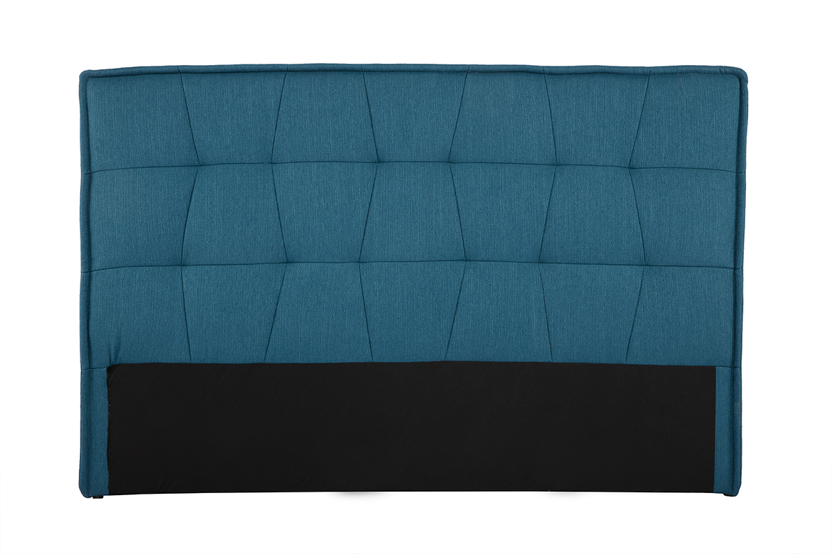 Tte de lit en tissu bleu canard  L170 cm SUKA