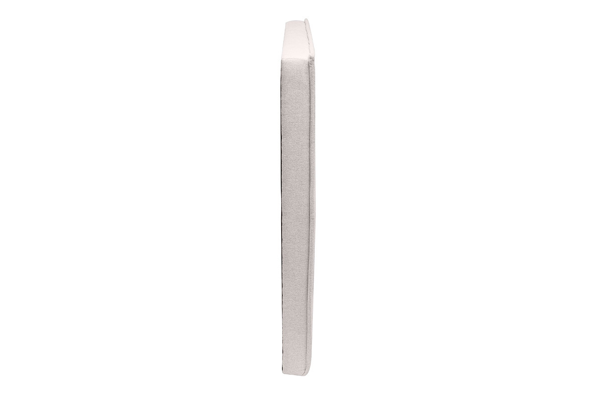 Tte de lit en tissu effet velours textur beige L170 cm SUKA