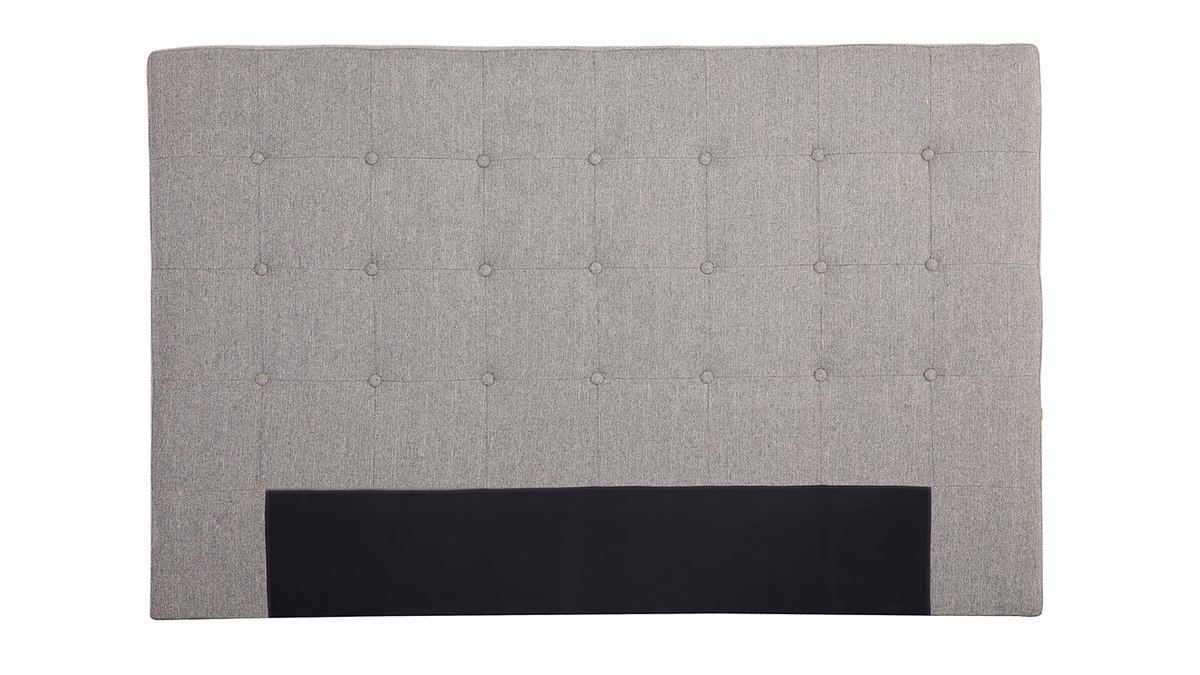 Tête de lit en tissu gris clair 170 cm LUTECE