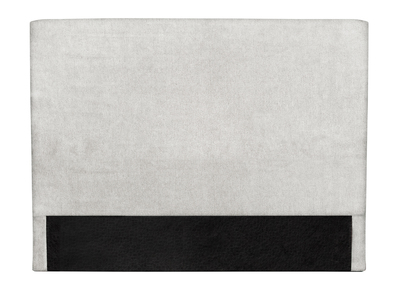 T&ecirc;te de lit en tissu gris perle 160 cm ZORYA