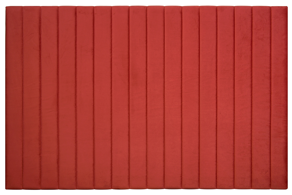 Tte de lit en tissu velours terracotta L170 cm NEHA