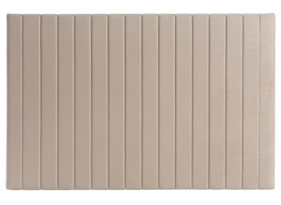 Tête de lit en velours beige grisé L170 cm NEHA