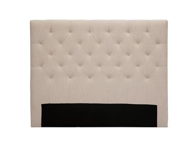 T&ecirc;te de lit tissu naturel 140cm ENGUERRAND