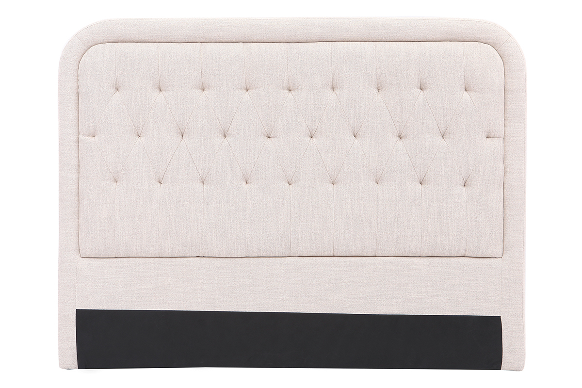 T�te de lit tissu naturel 160 cm LOUIS