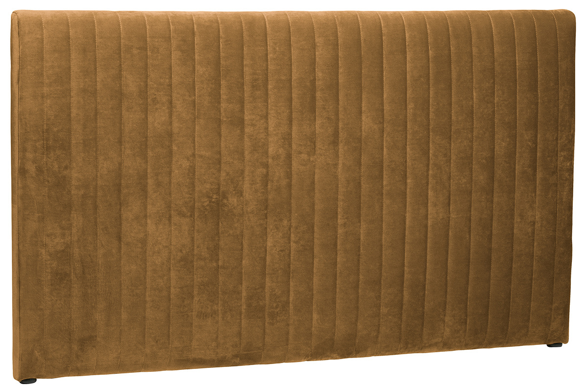 Tte de lit velours jaune 177 cm HOTEL