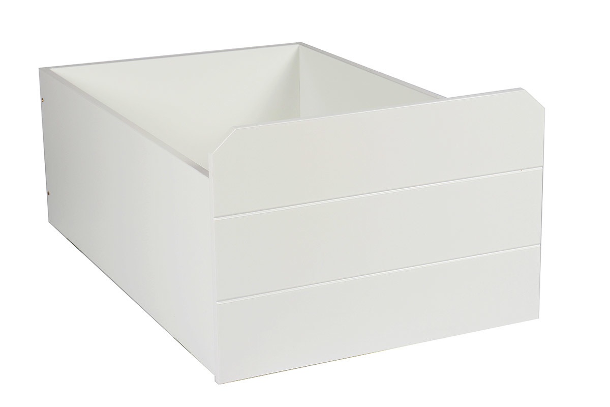 Tiroir lit rangement blanc PILOTI