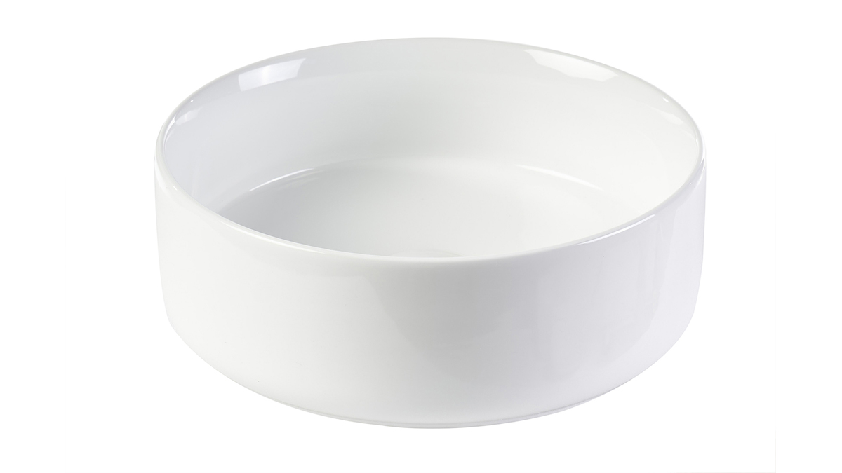 Vasque ronde en c�ramique blanche D31 cm MARLI