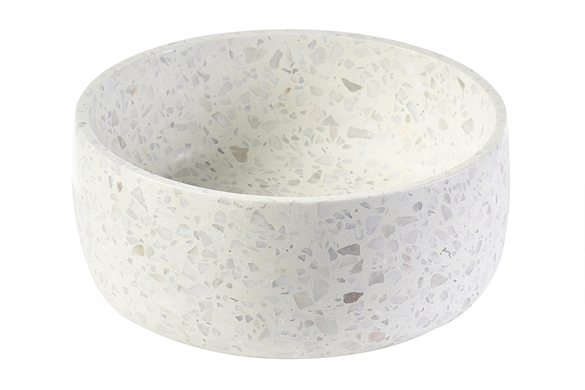 Vasque ronde en terrazzo gris D30 cm JOH